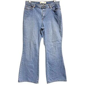 Venezia Stretch Flare Jeans Womens Size 18 Medium Blue Denim Cotton Blend